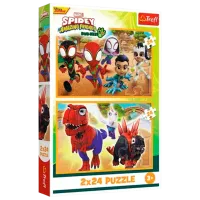 Puzzle Trefl Spiderman si dinozaurii 3+/ Numărul de piese: 48