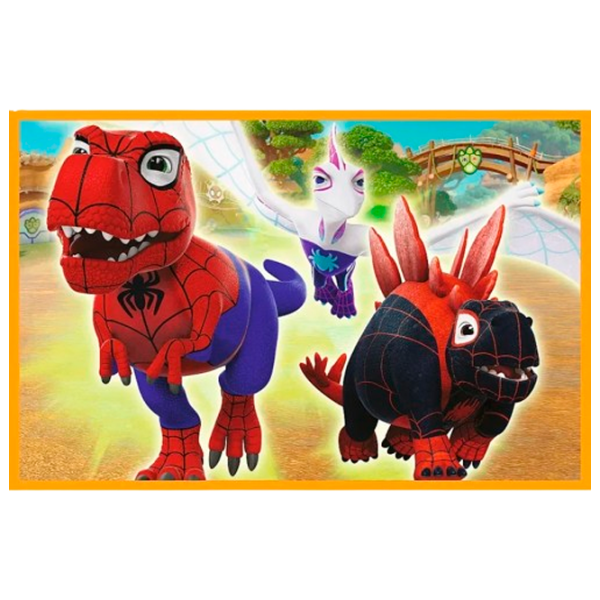 Puzzle Trefl Spiderman si dinozaurii 3+/ Numărul de piese: 48 photo 2