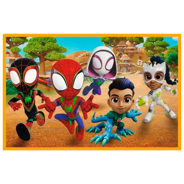 Puzzle Trefl Spiderman si dinozaurii 3+/ Numărul de piese: 48 photo 3