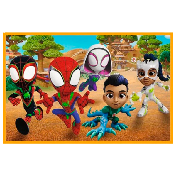 Puzzle Trefl Spiderman si dinozaurii 3+/ Numărul de piese: 48 photo 3