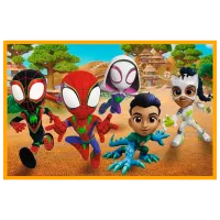 Puzzle Trefl Spiderman si dinozaurii 3+/ Numărul de piese: 48 photo 3