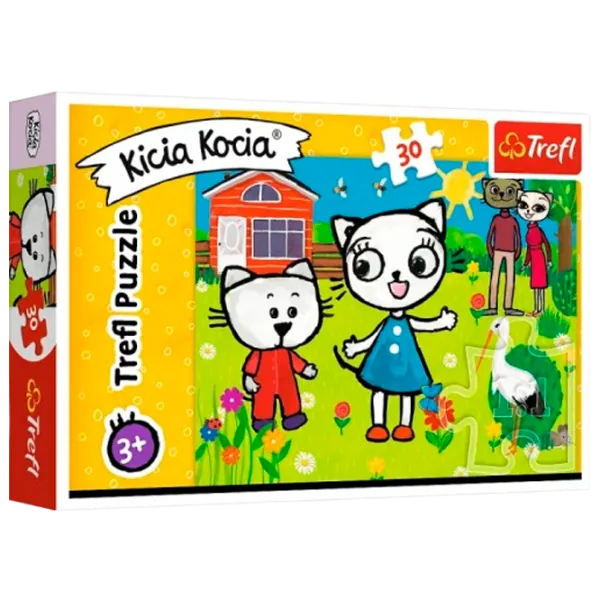 Puzzle Trefl Kittykit's Adventures 3+/ Numărul de piese: 30 photo 1