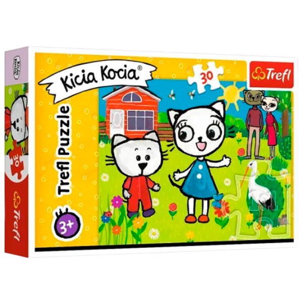 Puzzle Trefl Kittykit's Adventures 3+/ Numărul de piese: 30 photo 1