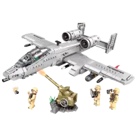 Constructor ChiToys Across Battlefield Avion/ Gray