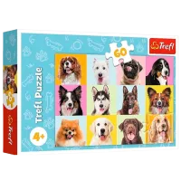 Puzzle Trefl Cute puppies 10+/ Numărul de piese: 60