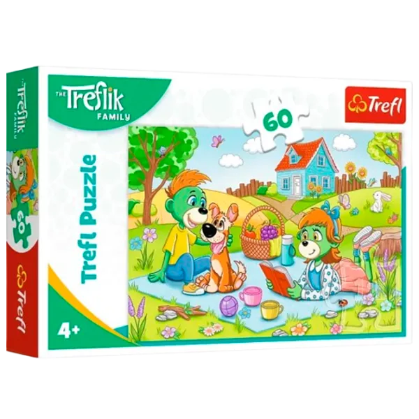 Puzzle Trefl Trefliki  3+/ Numărul de piese: 60 photo 1