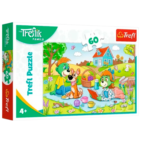Puzzle Trefl Trefliki  3+/ Numărul de piese: 60 photo 1