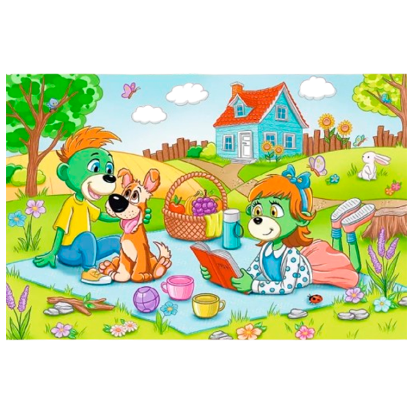 Puzzle Trefl Trefliki  3+/ Numărul de piese: 60 photo 2