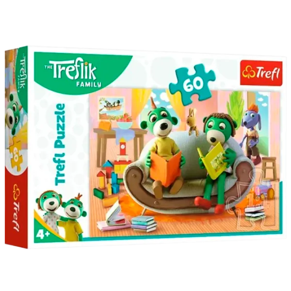 Puzzle Trefl Trefliki  3+/ Numărul de piese: 60 photo 2