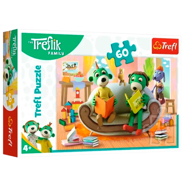 Puzzle Trefl Trefliki  3+/ Numărul de piese: 60 photo 2