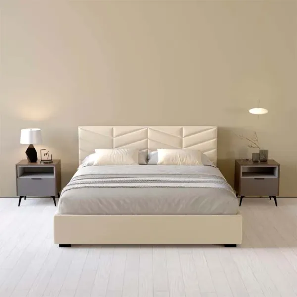 Кровать My-Style my-Sofi 200 x 200 см / Фанера / Бежевый photo 6