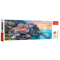 Puzzle Trefl Panoramic view of Manarola, Italy 5+/ Numărul de piese: 500
