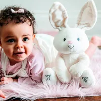 Jucărie moale Gund Animals Flora the Bunny 6052939 3+ / White photo 4