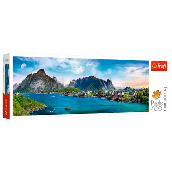 Puzzle Trefl Lofoten Archipelago Norway 9+/ Numărul de piese: 500 photo 1
