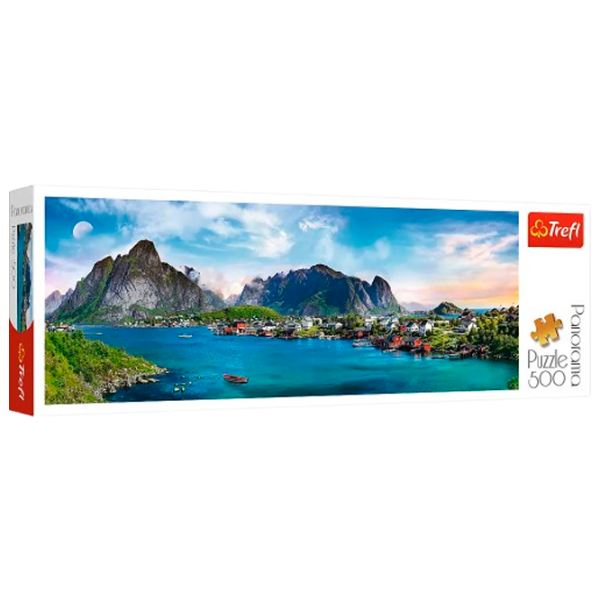 Puzzle Trefl Lofoten Archipelago Norway 9+/ Numărul de piese: 500 photo 1
