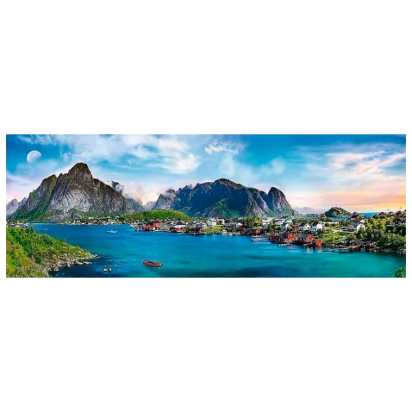 Puzzle Trefl Lofoten Archipelago Norway 9+/ Numărul de piese: 500 photo 2