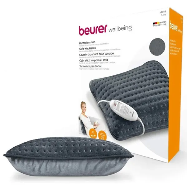 Pernă electrică Beurer HK48 Cosy 100 W / Bumbac / Gray photo 2