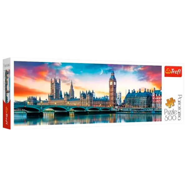 Puzzle Trefl Big Ben and Palace of Westminster, London 9+/ Количество деталей: 500 photo 1