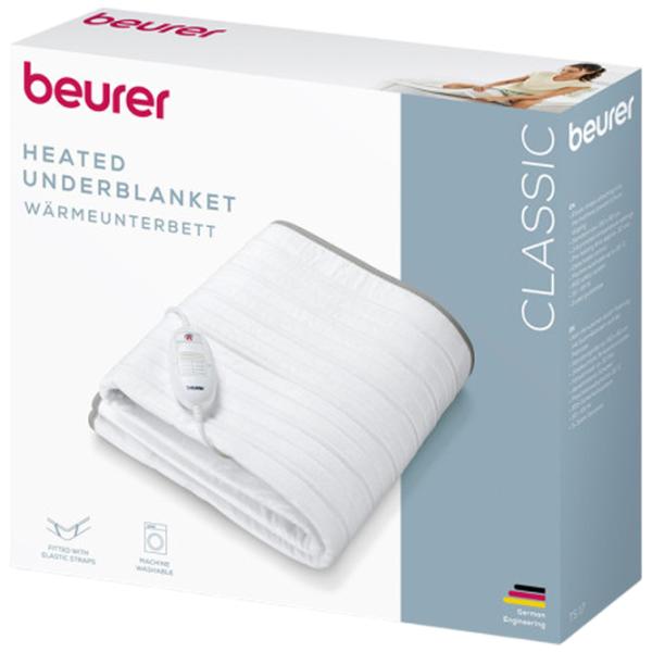 Saltea electrică Beurer TS17  65 W / Flis / White photo 3