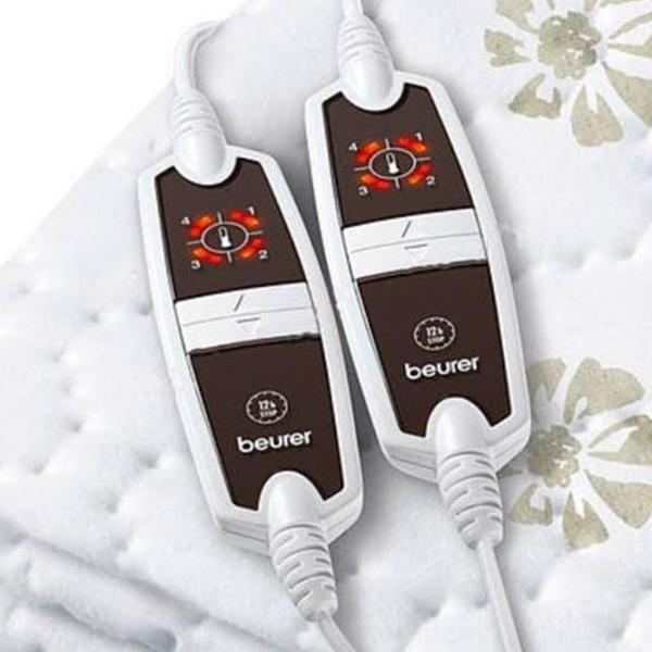 Saltea electrică Beurer UB68 XXL 120 W / Flis / White photo 2
