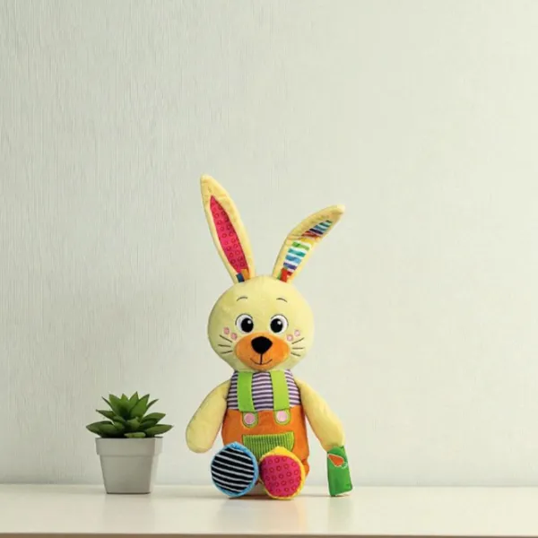Мягкая игрушка Clementoni Animals My Little Bunny 17760 3+ / Желтый photo 5