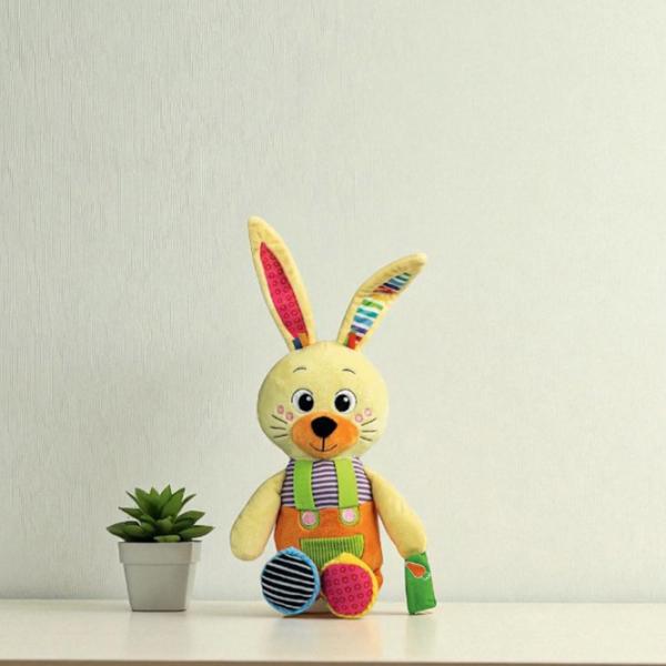 Мягкая игрушка Clementoni Animals My Little Bunny 17760 3+ / Желтый photo 5