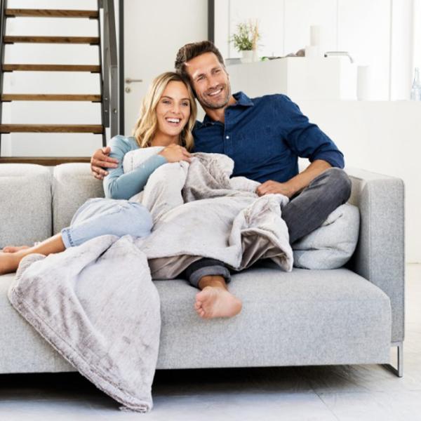 Pătură electrică Beurer HD150 Nordic XXL 150 W / Flis / Taupe photo 2