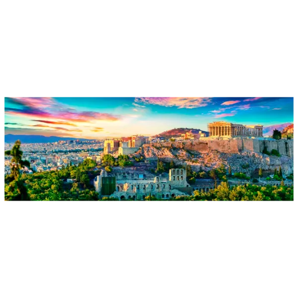 Puzzle Trefl Panorama "Acropolis, Athena 9+/ Numărul de piese: 500 photo 1