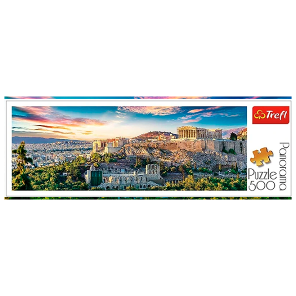 Puzzle Trefl Panorama "Acropolis, Athena 9+/ Количество деталей: 500 photo 2