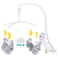 Карусель для кроватки Chipolino Animals Little Elephants MILS02107LE 0+ / Белый