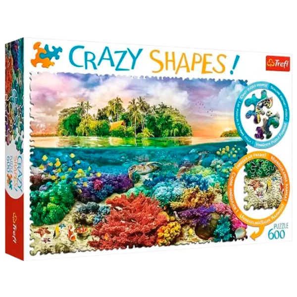 Puzzle Trefl crazy shapes 9+/ Numărul de piese: 600 photo 1