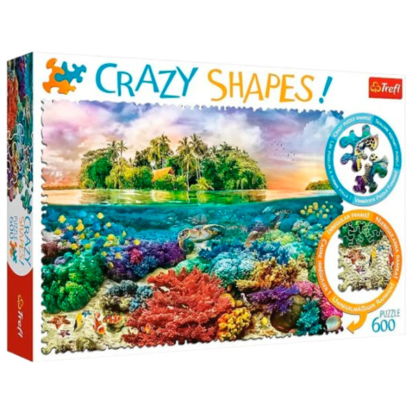Puzzle Trefl crazy shapes 9+/ Numărul de piese: 600 photo 1