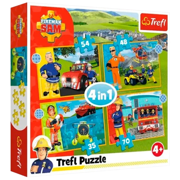 Puzzle Trefl Brave Fireman Sam 4+/ Numărul de piese: 207 photo 1