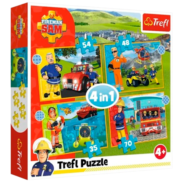 Puzzle Trefl Brave Fireman Sam 4+/ Numărul de piese: 207 photo 1