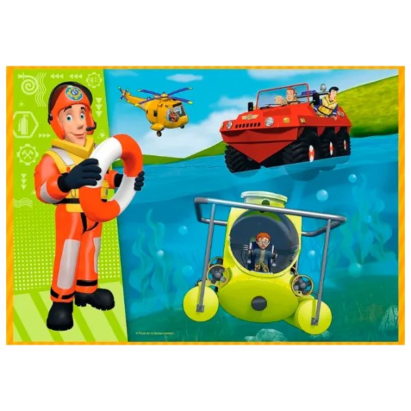 Puzzle Trefl Brave Fireman Sam 4+/ Numărul de piese: 207 photo 5
