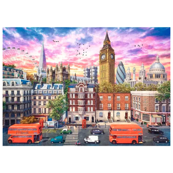 Puzzle Trefl Around London 10+/ Numărul de piese: 4000 photo 2