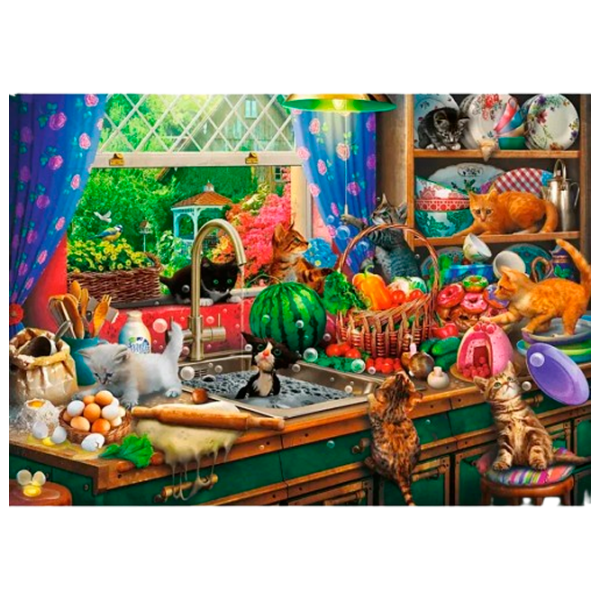 Puzzle Trefl Cats 10+/ Количество деталей: 1000 photo 2