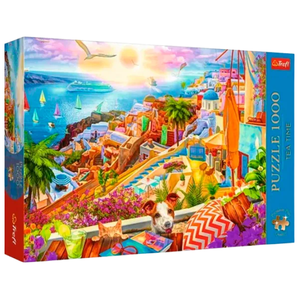 Puzzle Trefl Santorini 10+/ Numărul de piese: 1000 photo 1