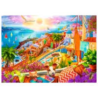 Puzzle Trefl Santorini 10+/ Numărul de piese: 1000 photo 2