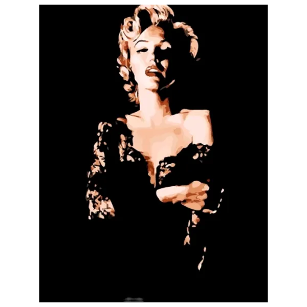 Pictură pe numere PRC Marilyn Monroe 03369 50 x 40 cm / Verticală photo 1