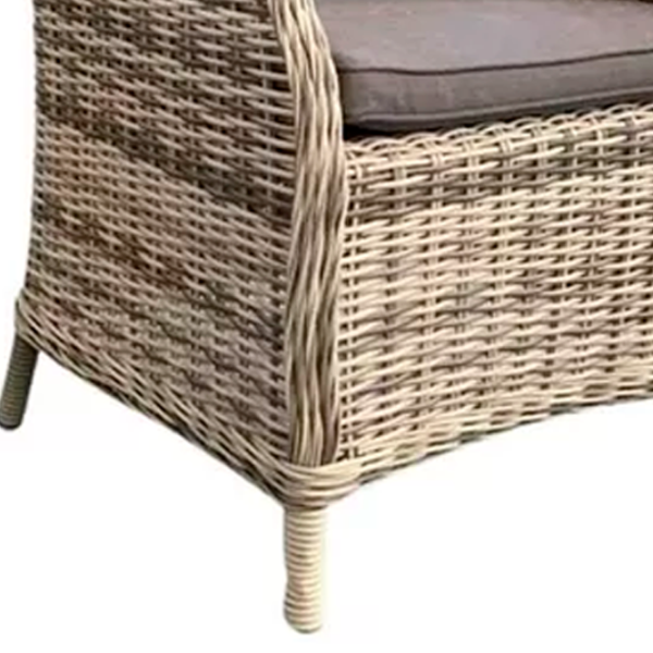 Scaun de grădină Hydro-S OSBORNE Aluminiu / Ratan artificial / Beige Gray photo 2