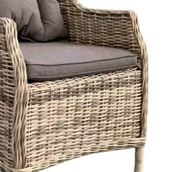 Scaun de grădină Hydro-S OSBORNE Aluminiu / Ratan artificial / Beige Gray photo 3