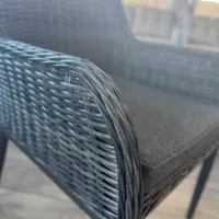 Scaun de grădină Hydro-S CREATIV Aluminiu / Plastic / Antracit Black photo 4