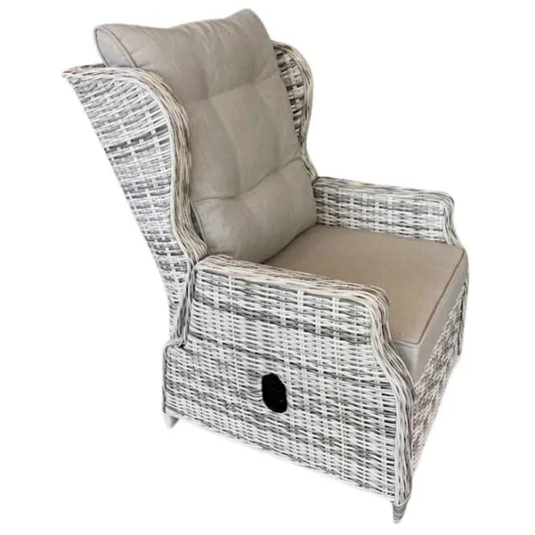 Садовое кресло Hydro-S HOLA LUX Алюминий / Искусственный ротанг / Бежевый Черный photo 2