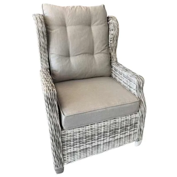 Садовое кресло Hydro-S HOLA LUX Алюминий / Искусственный ротанг / Бежевый Черный photo 3