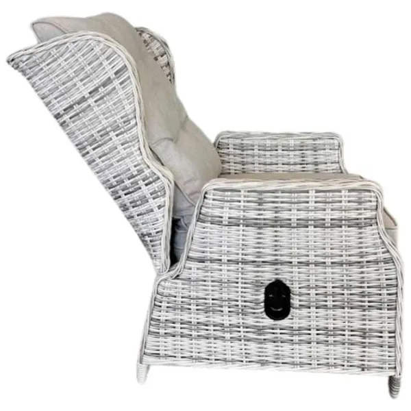 Садовое кресло Hydro-S HOLA LUX Алюминий / Искусственный ротанг / Бежевый Черный photo 4