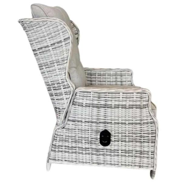 Садовое кресло Hydro-S HOLA LUX Алюминий / Искусственный ротанг / Бежевый Черный photo 5