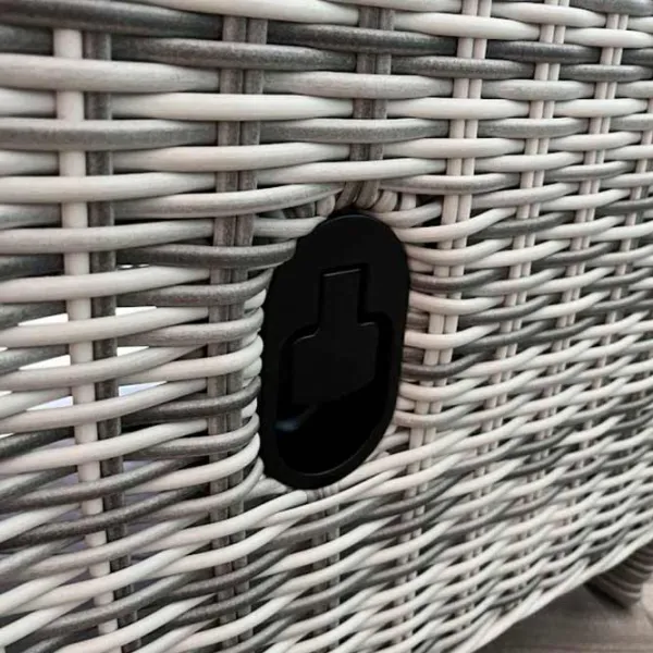 Садовое кресло Hydro-S HOLA LUX Алюминий / Искусственный ротанг / Бежевый Черный photo 7