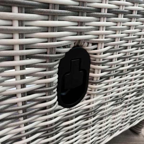 Садовое кресло Hydro-S HOLA LUX Алюминий / Искусственный ротанг / Бежевый Черный photo 7