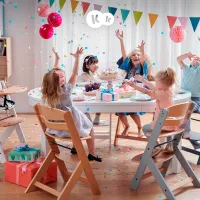 Стульчик для кормления KinderKraft Enock (KKKENOCWHT0000) / 6 месяцев / Натуральное дерево photo 9